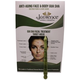 JADIENCE Jade Gua Sha Derma Pen Infrared Massage Therapy Natural Healing Stone for Scar Tissue, Facial Wrinkles, Fine Lines, Lymphatic Drainage | Chinese Acupressure Tool for Whole Body Detox
