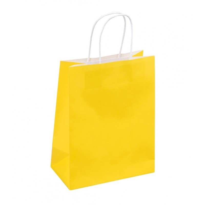 DONAU HOME Gift Bag/Paper/Plain/Elegant/Kraft Paper/Twisted Handles/Gift/Any Occasion/Souvenir/18 x 23 x