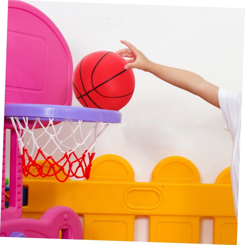 KONTONTY 6pcs Mini Basketballs Set with Pump Soft Indoor Balls