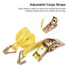 Porable Tensioning Belts Adjustable Cargo Straps Ratchet TieDown Luggage Bag