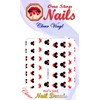 Clear Vinyl Cut, Peel and Stick Nail Art Decals/Stickers by