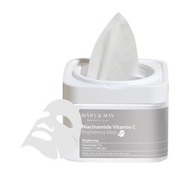 MaryMay Niacinamide Vitamin C Brightening Mask 30ea  Quick dispenser type 30 sheet, Brightening  Tone up, VitaminC, Korean Facial Mask, marynmay