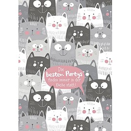 DeCoArt... 1 Tea Towel Cats - Die besten Partys Finden Immer in der Küche statt! Approx. 50 x 70 cm 100% Cotton Tea Towel