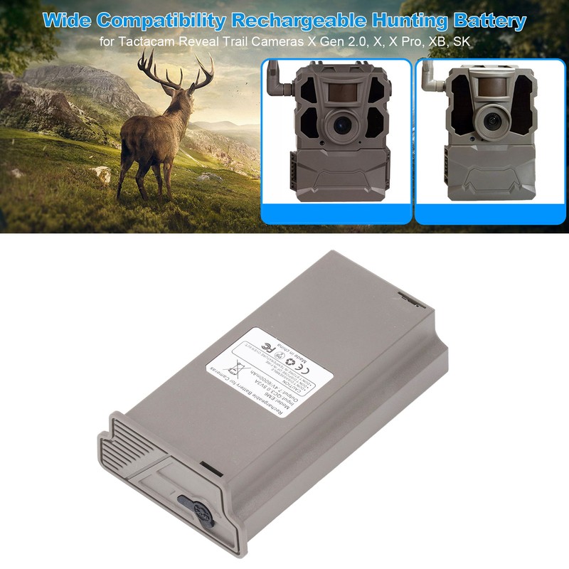 Trail Camera Battery Pack 6000mAh Cellular Trail Camera Rechargeable Lithium