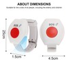 Caregiver Pager SOS Watch Pager Nurse Call Alert, Wireless Remote