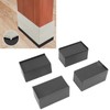 Omabeta 4PCS L Shape Rectangular Furniture Risers with Smooth Corners