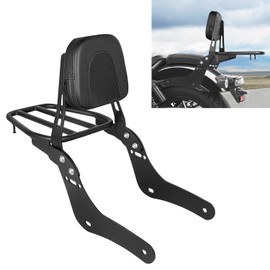 DSISIMO Motorcycle Passenger Backrest Sissy Bar With Back Rest Cushion Pad And Luggage Rack Compatible With For Honda Rebel 1100 1100T DCT CMX1100 2021-2025
