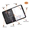 Arpan Ringbinder Folio with Zipper & Calculator Portfolio Folder Case