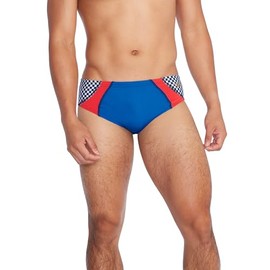 Speedo Mens Men's Swim Trunk Colour Block One Brief - True Cobalt, 32