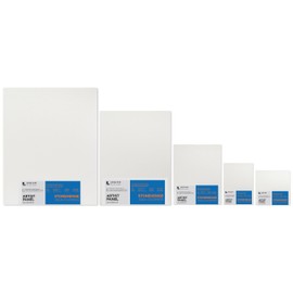 Legion Artist Panel, 1/8" Composite Brushed Aluminum with Stonehenge Aqua Coldpress White, 100% Cotton, 140lb Paper, 5 x 7 inches for Wet Media