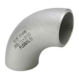 Flowbar Butt Weld Fitting SUS Long Elbow 40A B-90E(L)-10S-1" 1/2