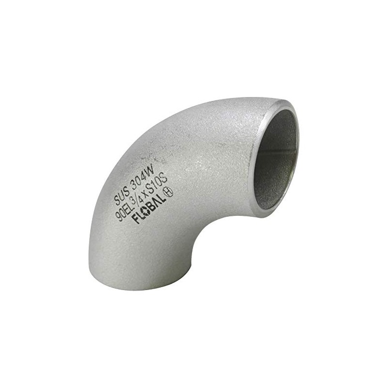 Flowbar Butt Weld Fitting SUS Long Elbow 40A B-90E(L)-10S-1" 1/2