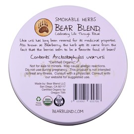 Uva Ursi, Bearberry, Kinnikinnick, Smokable Herbs from Bear Blend
