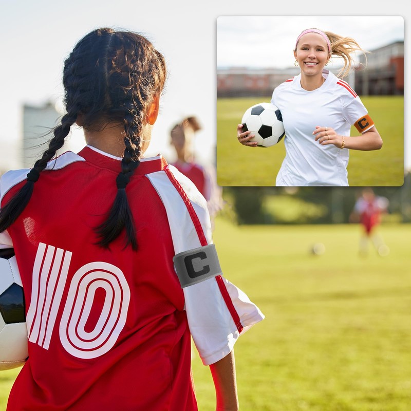 YELARXI Soccer Captain, Soccer Captain Armband Elastic Adjustable Leader Armband