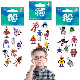 Kids Robot Stickers Set