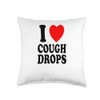 I Heart (Love) Cough Drops Lozenges Relief Sick Menthol Throw