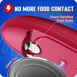 Electric Can Opener Automatic Hand Free Can Openers for Arthritis and Seniors, Safety Can Opener Smooth No Sharp Edges, Restaurant Can Openers Best Kitchen Gadget for Home Use