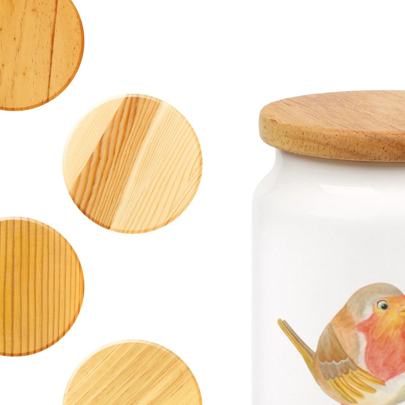 Mr. & Mrs. Panda Storage Container Robin Feathers - Gift,