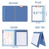 HAUTOCO Clipboard A4 Folder with Refillable Lined Notepad, Clipboards with