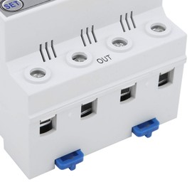 STVP 932 Voltage Stabilizer, 3-Phase Adjustable Voltage Protector, Self-Resetting Voltage Protection Relay with LCD Display (80A)
