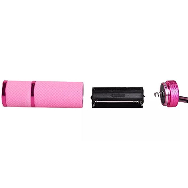 Rocutus 4 Piezas Mini Linterna Led Uv Lámpara Para Uñas