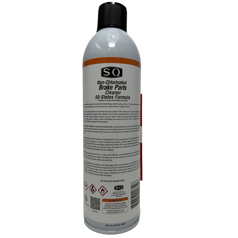 SQ Non-Chlorinated Brake Parts Cleaner, 50 State Compliant, 14.5 oz