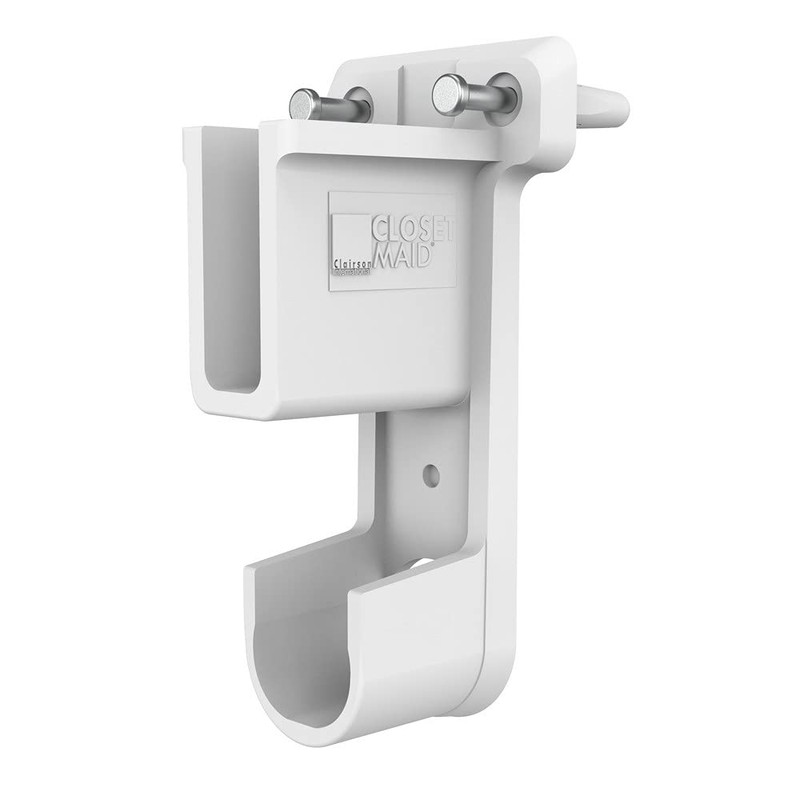 ClosetMaid 6609 SuperSlide Shelf and Hanging Bar Wall Bracket, White