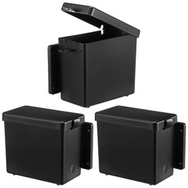 Relaxweex 3pcs Breakaway Battery Box 6'' x 5-1/2'' x 3-1/4'' Lockable Trailer Breakaway Battery Case for Marine, Automotive, RV, Boat, Camper