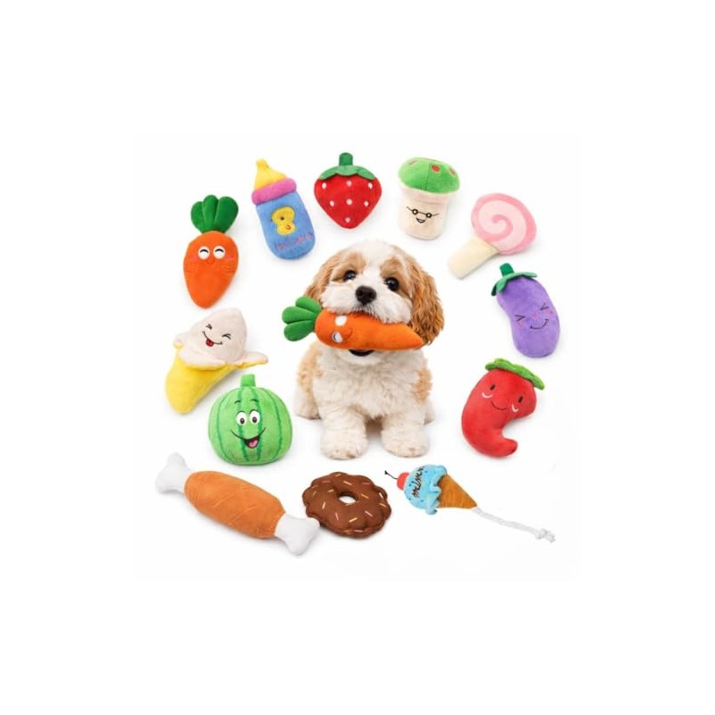 PUBAMALL Juguetes para Perros de Entrenamiento Molar, Set de 12