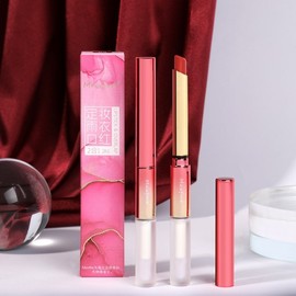 Maxpine TikTok Slim Fusion Lipstick: Waterproof & Non-Transfer 0005 Caramel Red Brown 10ea