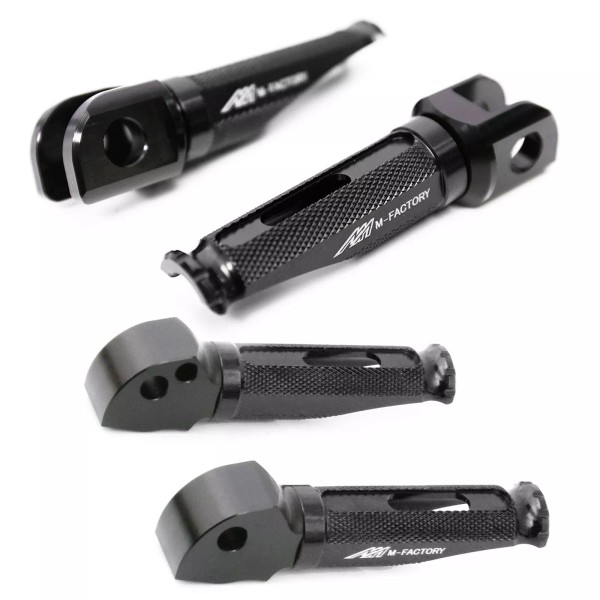 TheFastGear Black CNC MFP Front Passenger Foot Pegs For GSX