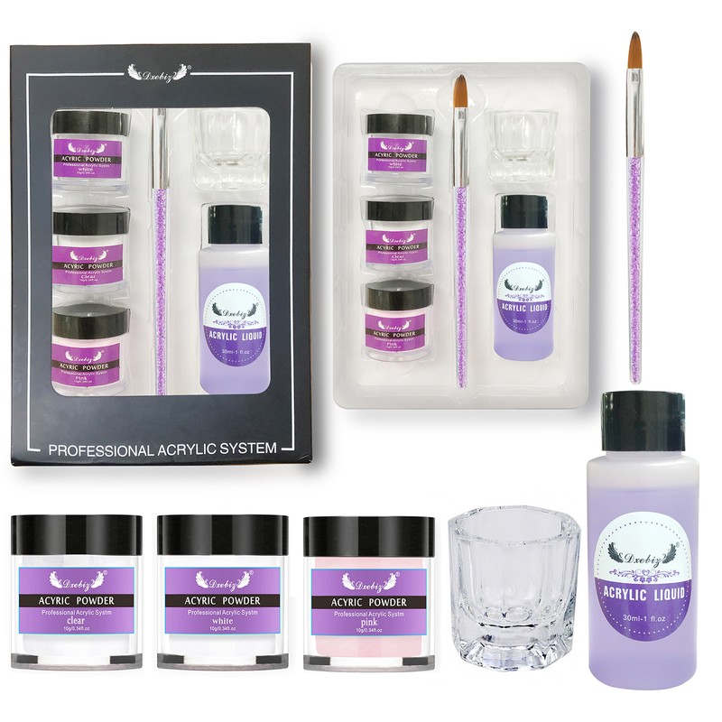 Acrylic Nail Kit Acrylic Powder & Liquid Set with Nail