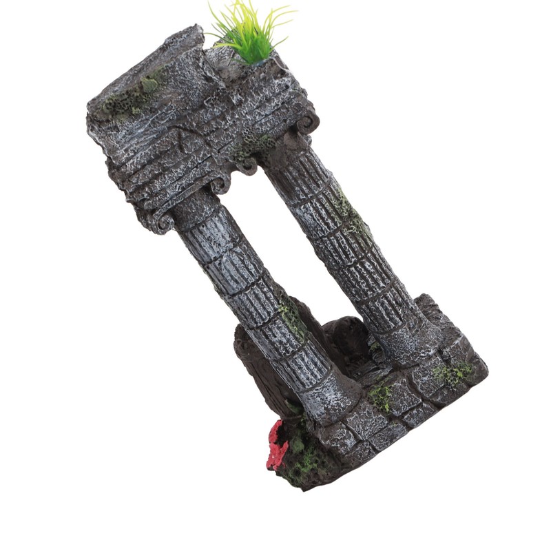 Aquarium Decoration Roman Columns Simulation Reusable Resin Fish Tank Landscape