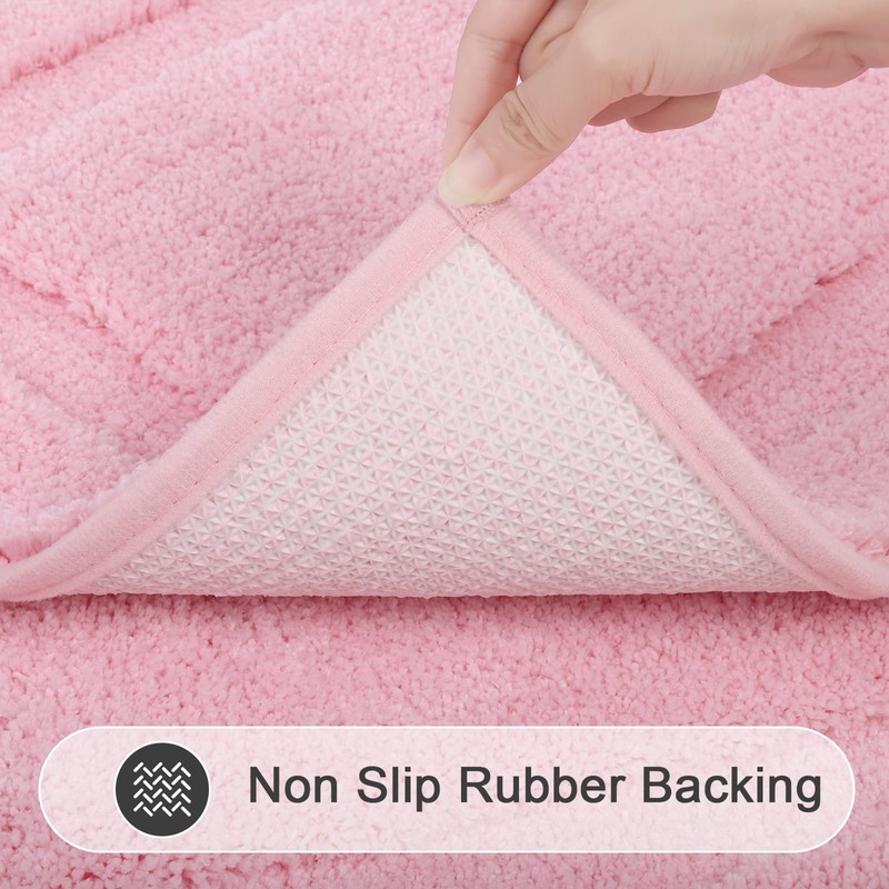 SHACOS Super Soft Bathroom Rugs 20x32 inch Non Slip Washable
