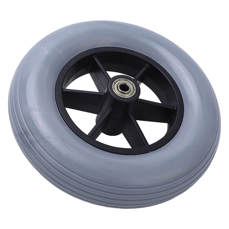 194mm Gray Electric Wheelchair Wheel Non Slip No Noise Stable