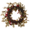 Worth Imports Mixed Leaf 24" Apple Pomegranite Wreath On Natural
