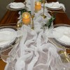 EH Linen Cheesecloth Gauze Table Runner,Wedding Decor Arch Draping,Gauze Event