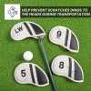 Golf Iron Head Covers Numbers Synthetic Leather Headcover Deluxe Value