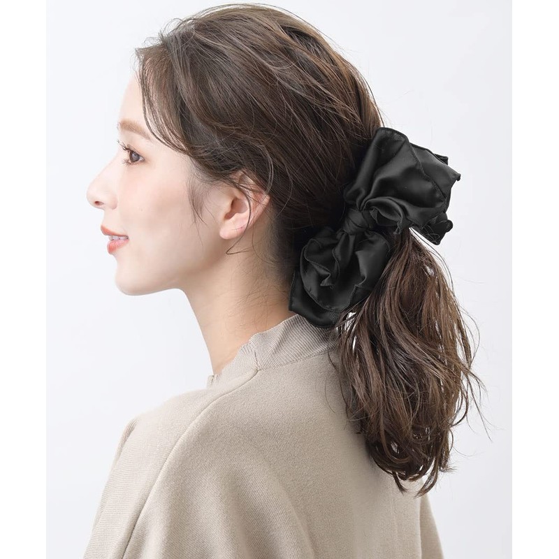 VINGTAINE H-300 Fluttering Scarf, Ribbon, Banana Clip, Hair Clip, Black