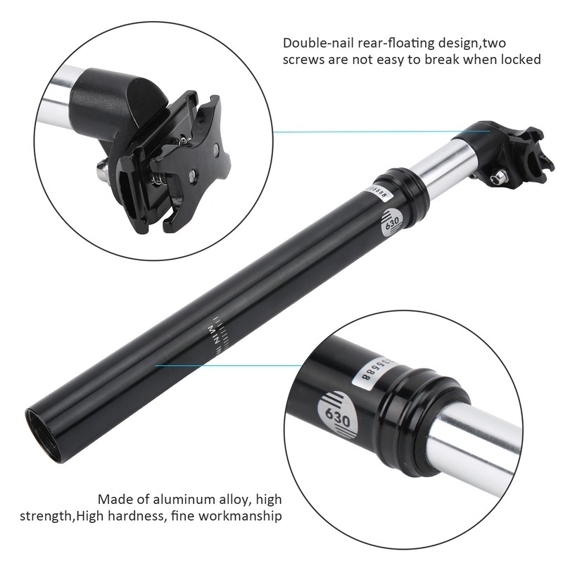 31.6MM Mountain Bike Suspension Seatpost Aluminum Alloy Shock Absorbers Saddle
