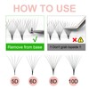 COZBIRD Premade Fans Eyelash Extensions 320 Fans 6D Volume 0.07mm