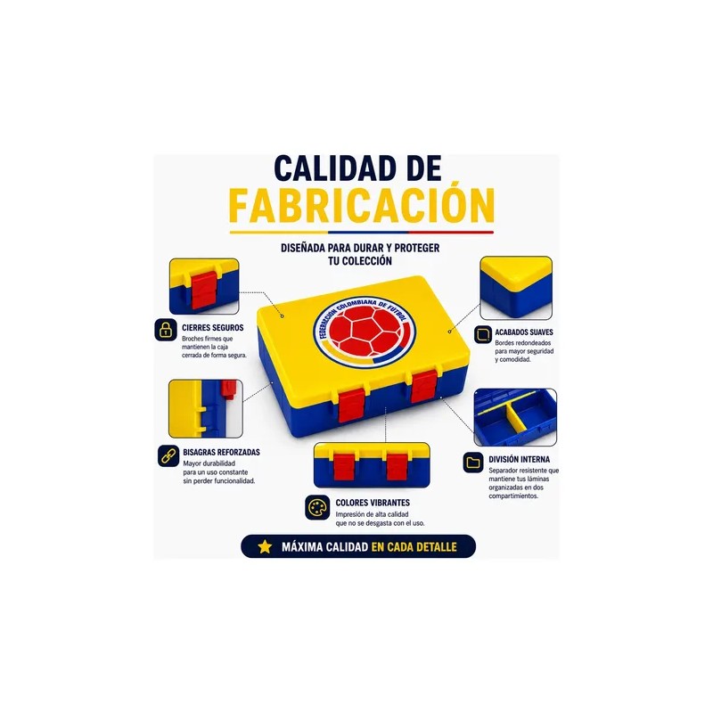 Caja Doble Organizadora 400 Laminas Panini Mundial 2026 Fifa