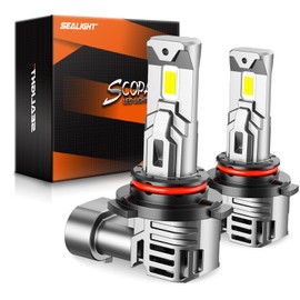 SEALIGHT Scoparc 9006/HB4 Bulbs, 𝟐𝟔𝟎𝟎𝟎𝐋𝐌 Ultra Bright, 6500K Cool White, Over 60000 Hours Lifespan, Quick 3-Minute Plug-N-Play Installation, 2-Pack