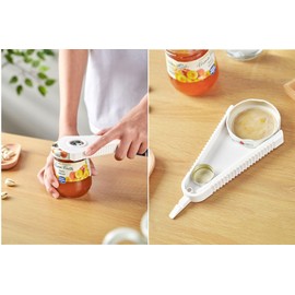 Jar Opener and Bottle Opener - Can Opener for Weak Hands & Seniors and Anyone with Little Strength,Multi-functional Silicone Jar Opener with Magnet for Decorate Fridge,Great Kitchen Gadgets