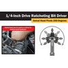 Titan 11318 1/4-Inch Drive x 4-Inch 90-Tooth Swivel Head Micro
