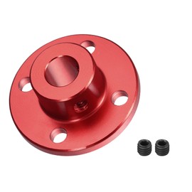 DMiotech 8 mm Inner Diameter H13 x D10 Flange Coupling Connector Rigid Guide Shaft Support Coupler Shaft Coupling with Screws for Crafts RC Model Engines Red