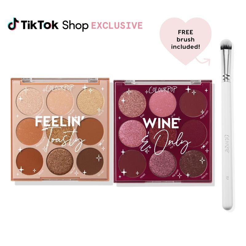 ColourPop 9-Pan Shadow Palette Duos + Free Brush - Exclusive