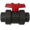 Suinga 32mm Grey PVC Threaded Ball Valve 1" Stop Valve