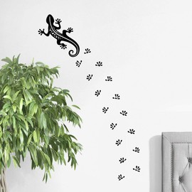 Lizzard Wall Sticker Window Decal Nursery Room Decor Animal Bedroom Stickers Living Room Removable Mural Kitchen DIY Decals Tribal Kids Fridge car Decoration Vinyl Art Decor Reptile Walls Children