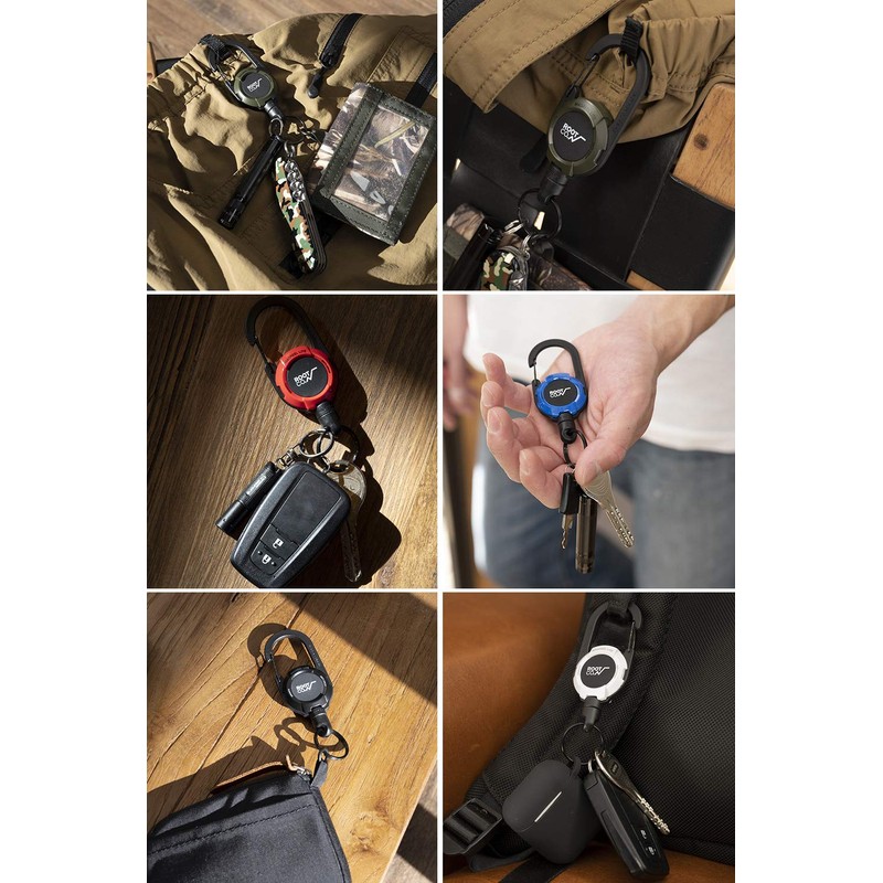 ROOT CO. GRAVITY MAG REEL LITE Carabiner Reel with Built-in